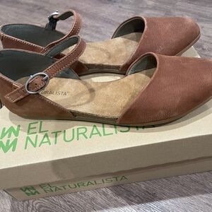 El Naturalista Pleasant Stella Leather Sandal ‘Wood’ (Size 10 / Euro 41)